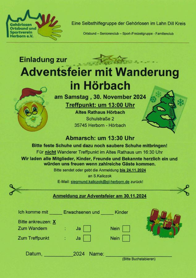 2024 11 30 Adventsfeier mit Wanderung